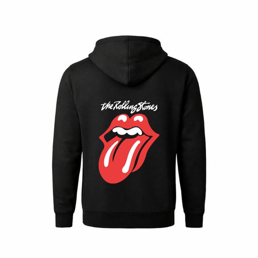 Poleron The Rolling Stones (Cierre y capucha) estampado por ambos lados