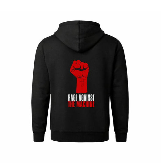 Polerón Rage Against The Machine Cierre y Capucha