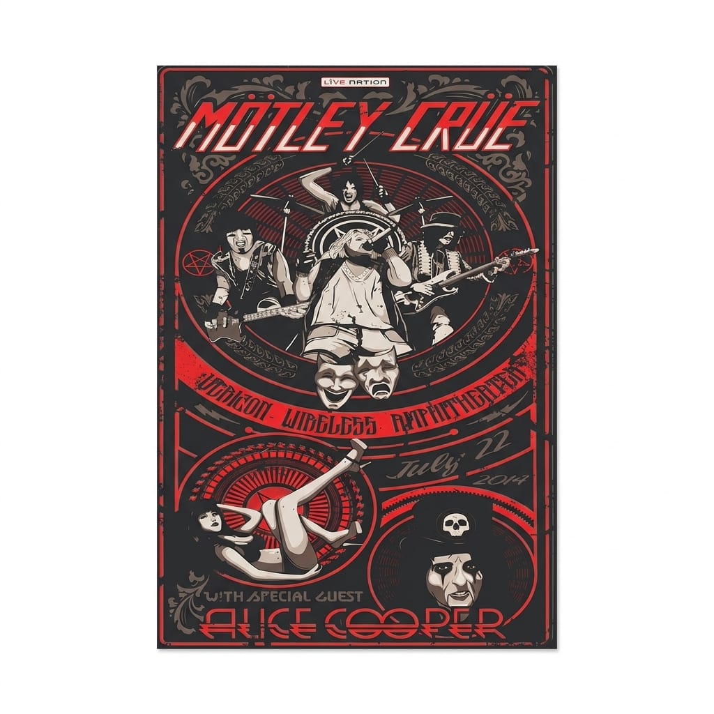Motley Crue Vintage – Glam Metal Legends