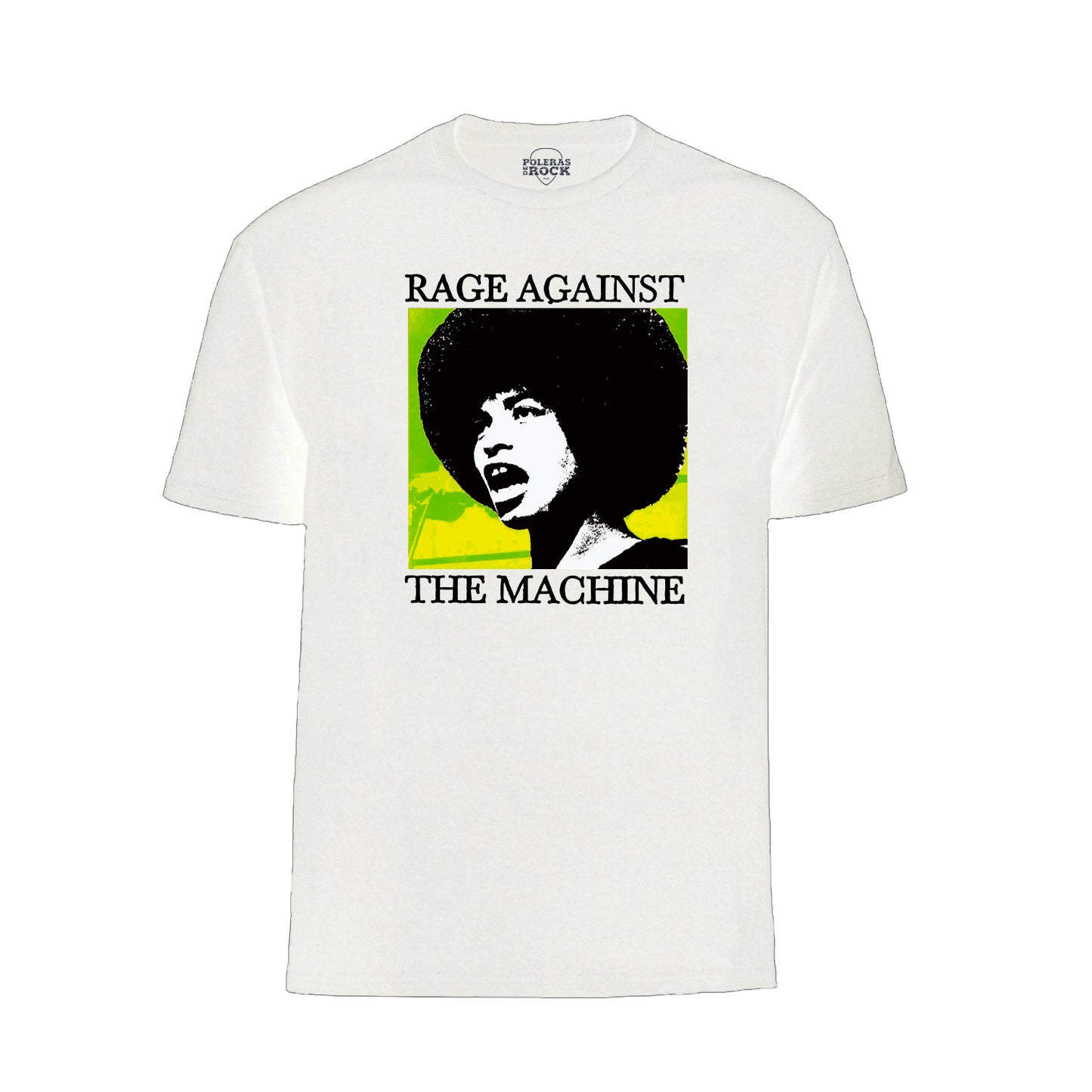 Rage Against The Machine - Angela Davis (Polera Blanca)