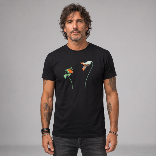 Modelo con la polera de Pink Floyd Empty Spaces de Poleras de Rock