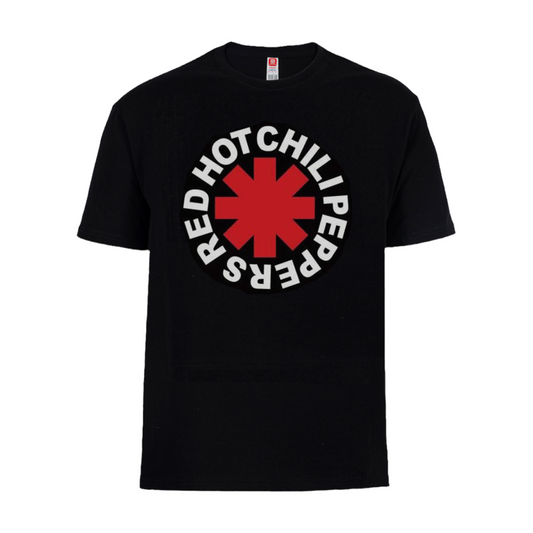 Polera Red Hot Chili Peppers Logo (Negra)