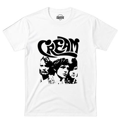 Polera Banda Cream - Rock Clásico Eric Clapton 100% Algodón blanca