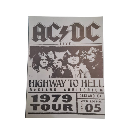 Póster de AC/DC, Highway to Hell Tour 1979