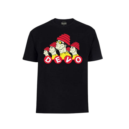 Polera negra de Devo