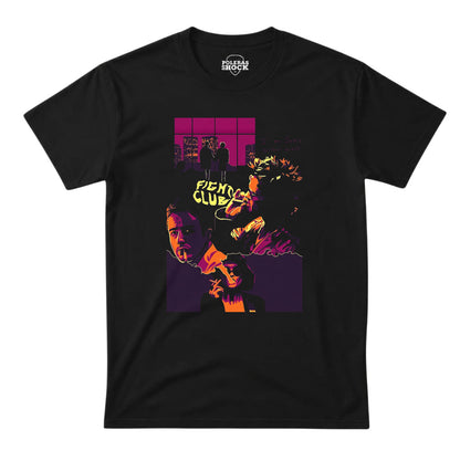 Polera Fight Club - Iconic Collage Neon