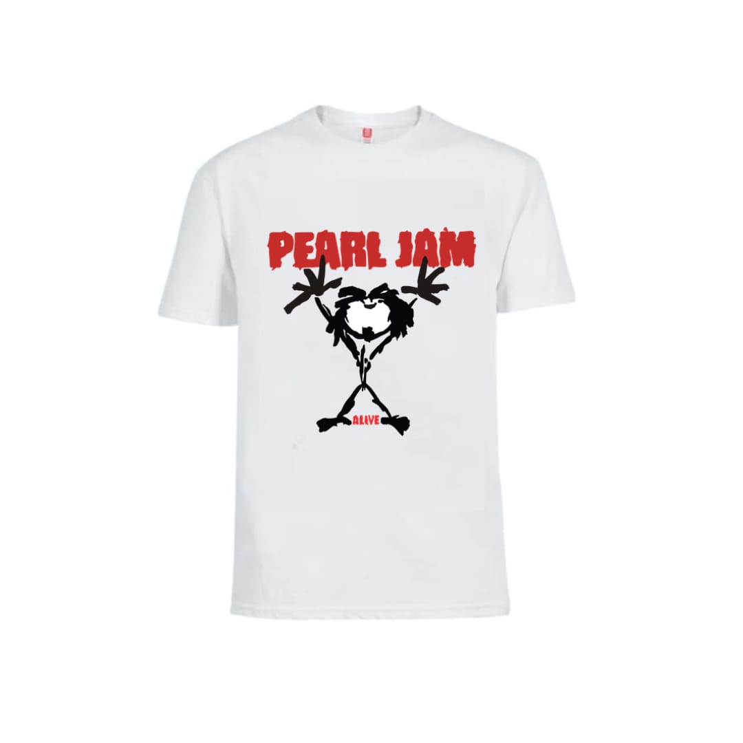 Polera Pearl Jam (Blanca)