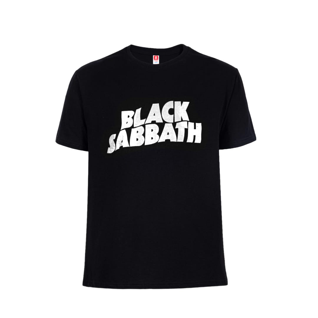 Polera Black Sabbath (logo blanco)