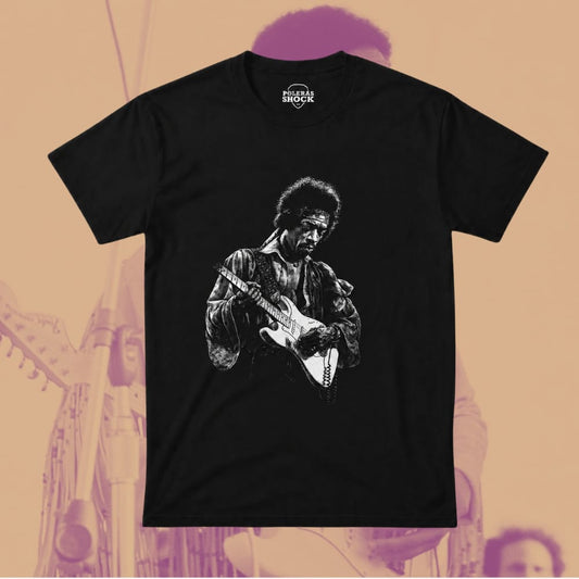 Jimmy Hendrix Vintage Guitar Black