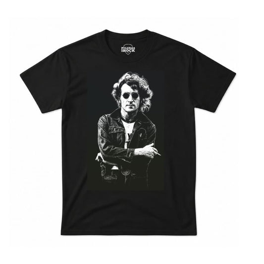 John Lennon Vintage Portrait Black