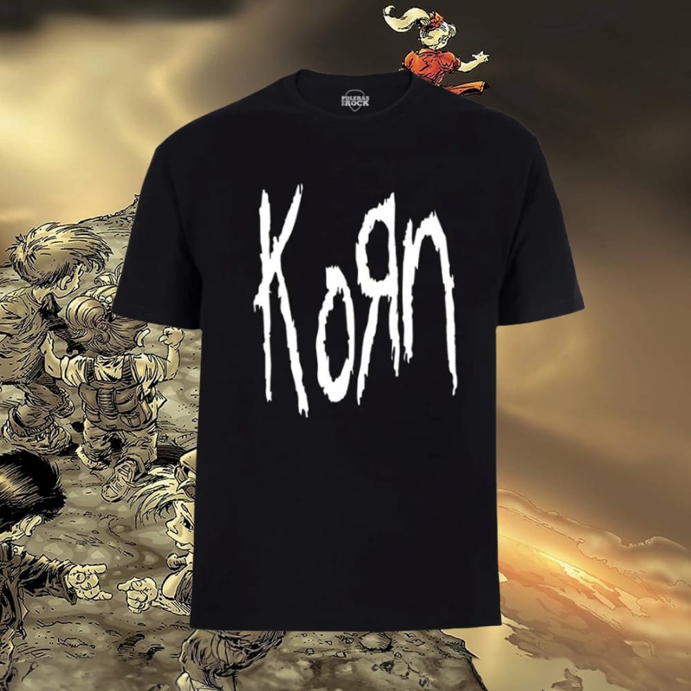 Korn Logo Clásico Negra – Nu Metal Oficial Style