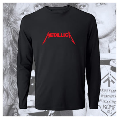 Metallica logo rojo Manga Larga (Negra)