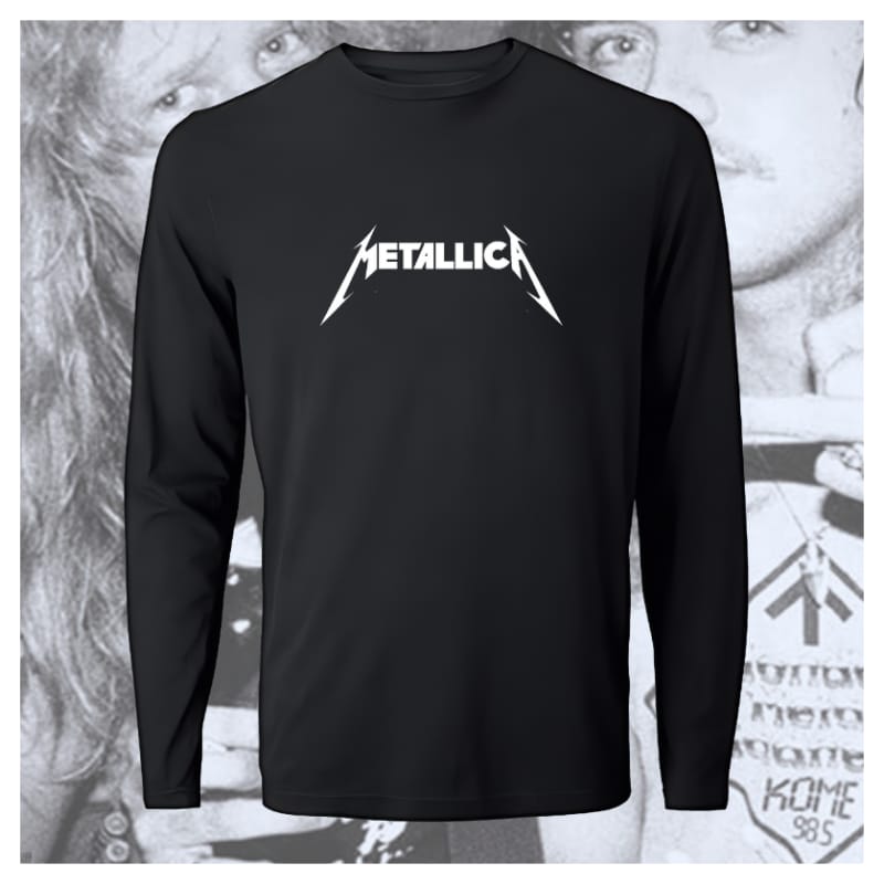 Metallica logo Manga Larga (Negra)