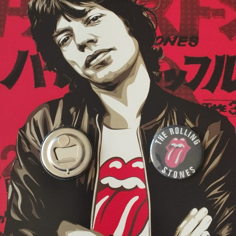 Chapa destapador imán de Mick Jagger