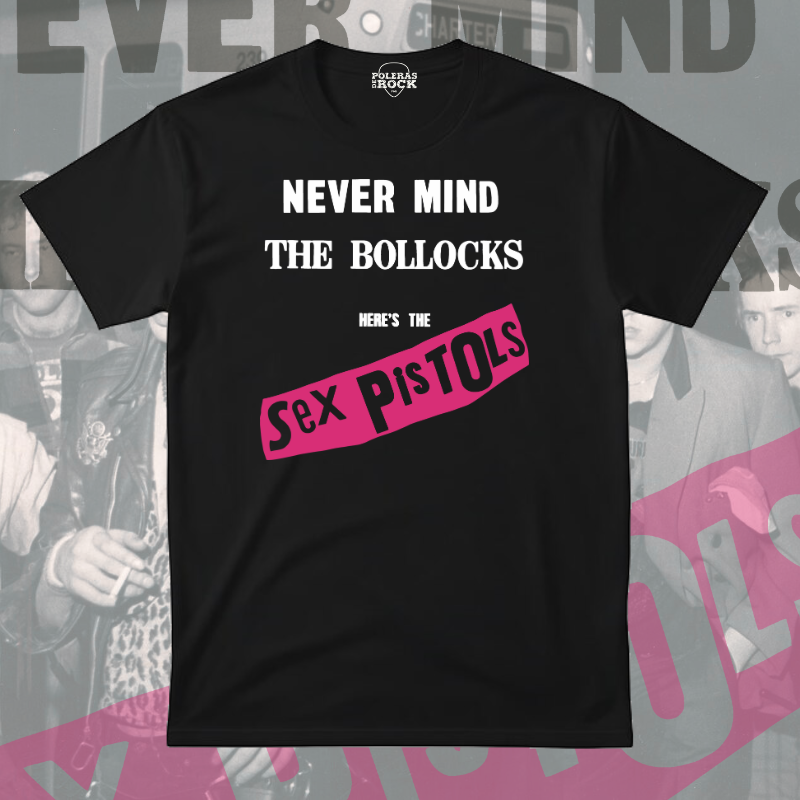 Polera negra de Sex Pistols