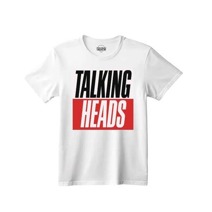 Polera blanca de Talking Heads