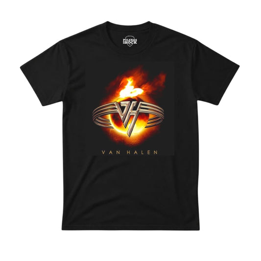 Van Halen Esfera de Fuego - Logo Dorado Metálico