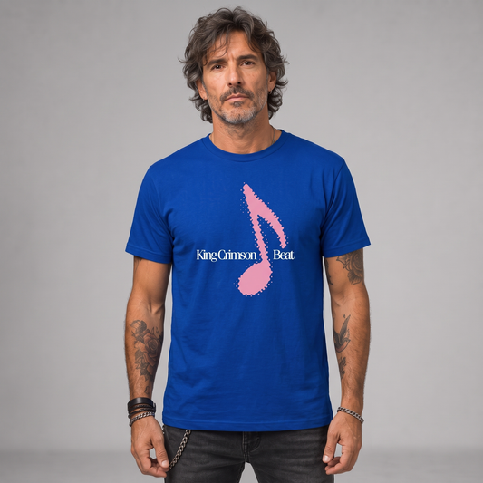Modelo con la polera de King Crimson Beat de Poleras de Rock