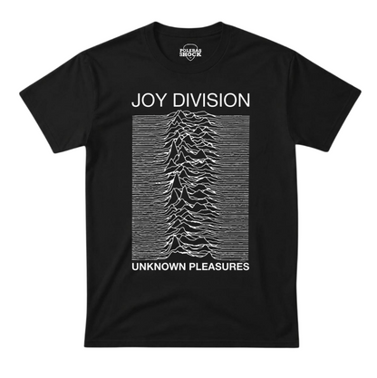 Polera MC Negra Joy Division Unknown Pleasures