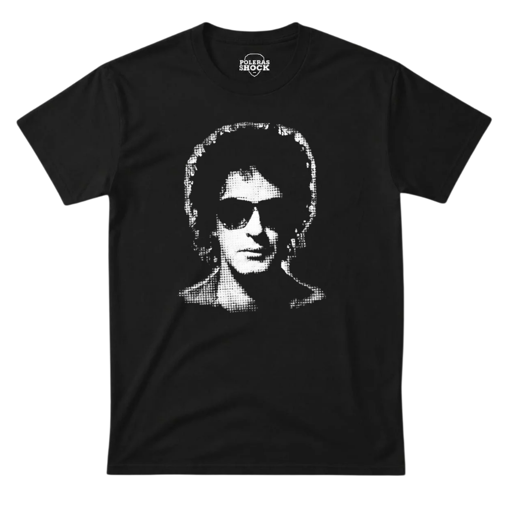 Polera MC Negra Gustavo Cerati Imagen