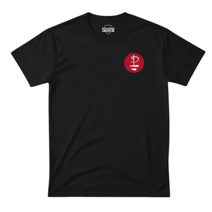 Polera MC Negra Pink Floyd Logo Rojo 1994