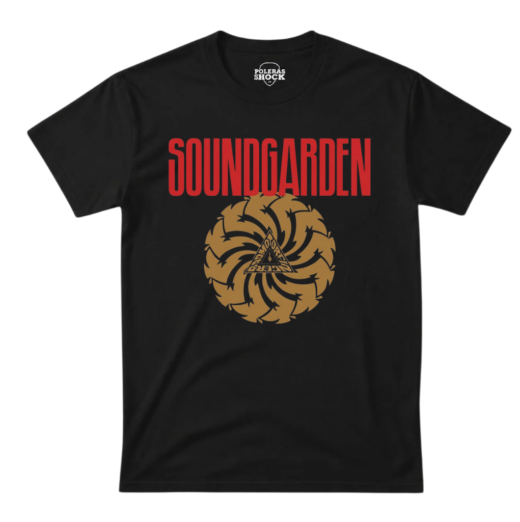 Polera MC Negra Soundgarden Badmotorfinger