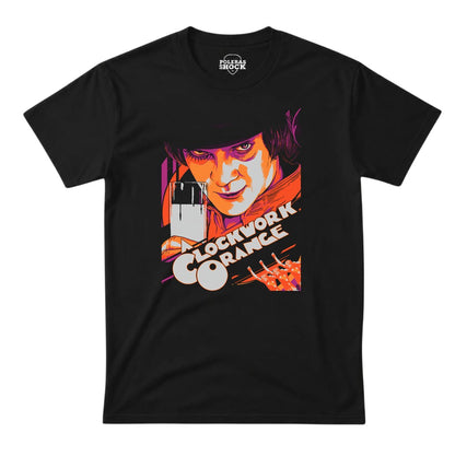 Polera A Clockwork Orange La Naranja Mecánica – Alex DeLarge Cine de Culto - negra