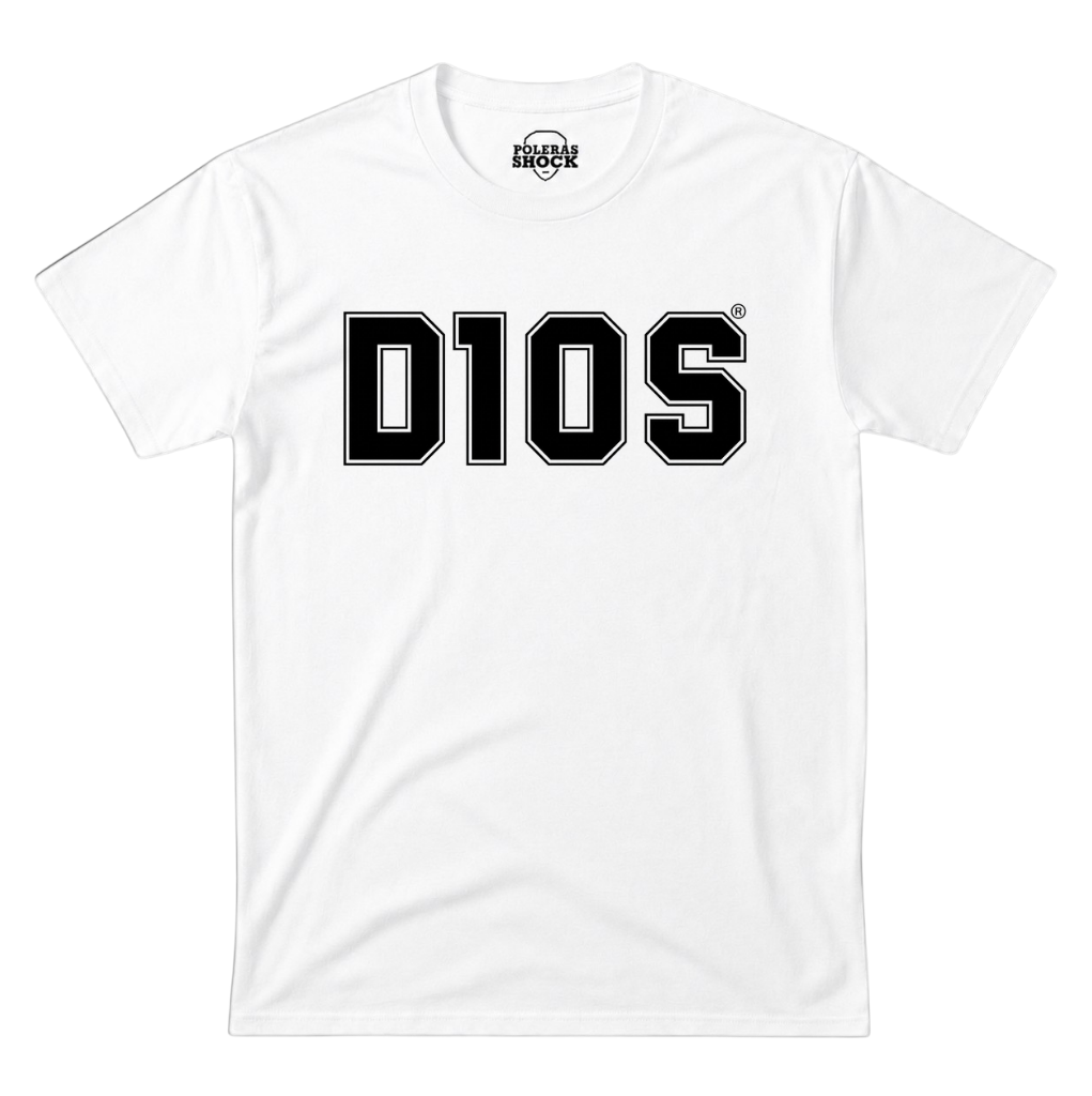 Polera MC Blanca Maradona D10S