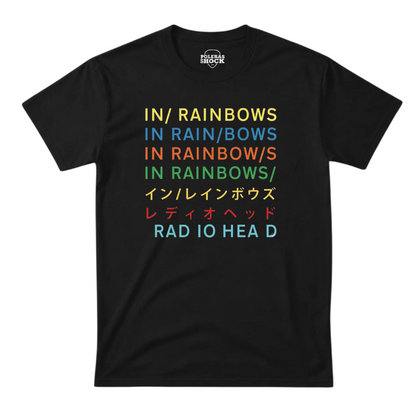 Polera MC Negra Radiohead In Rainbows