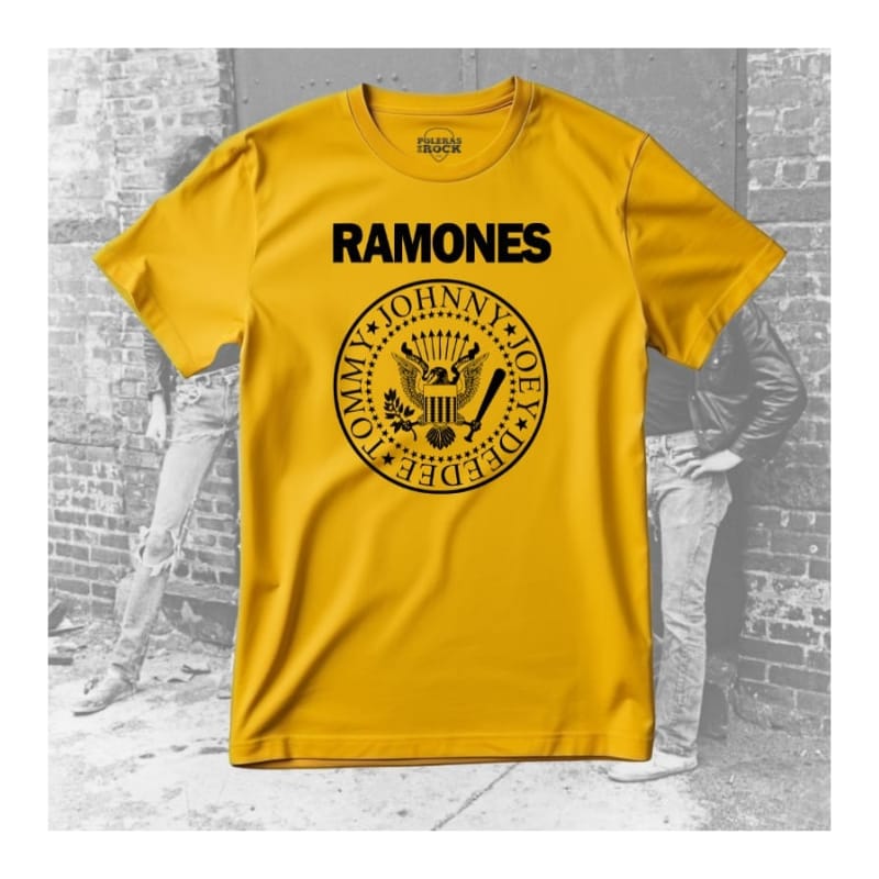 The Ramones amarilla logo (negro)