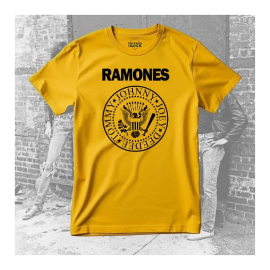 The Ramones amarilla logo (negro)