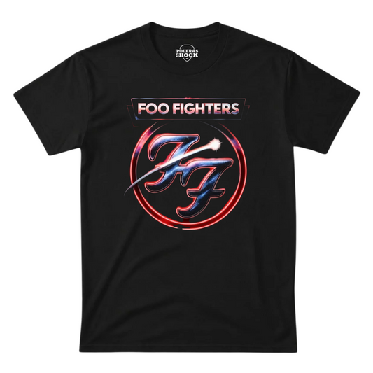 Polera Foo Fighters Logo Neón
