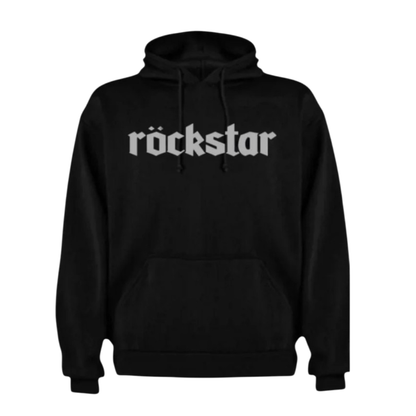 Poleron Canguro y Capucha Negro Gustavo Cerati Rockstar