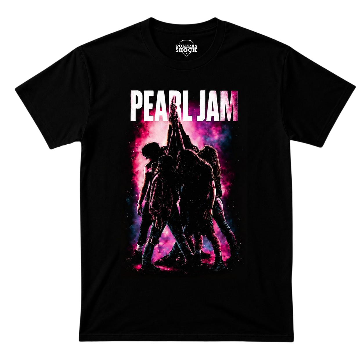 Polera Algodón Negro - Pearl Jam (Diseño Grunge Atmosférico)