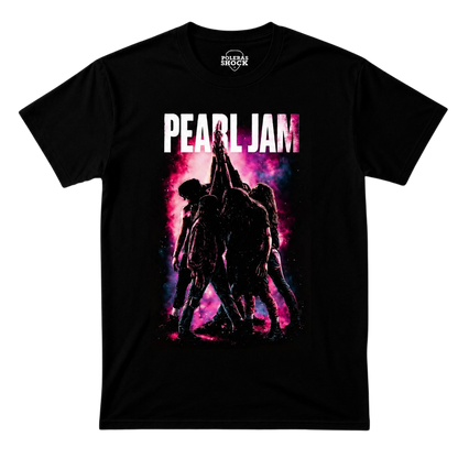 Polera Algodón Negro - Pearl Jam (Diseño Grunge Atmosférico)