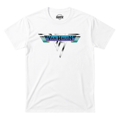 Polera MC Blanca Van Halen Logo Color