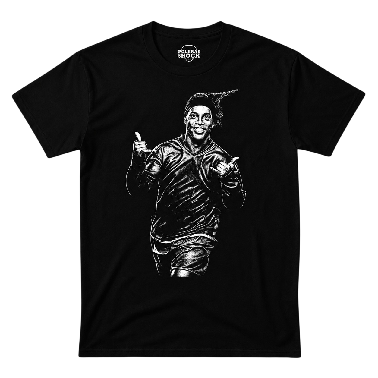Polera MC Negra Ronaldinho