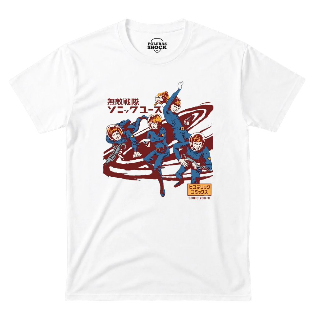 Polera MC Blanca Sonic Youth Hysteric Glamour