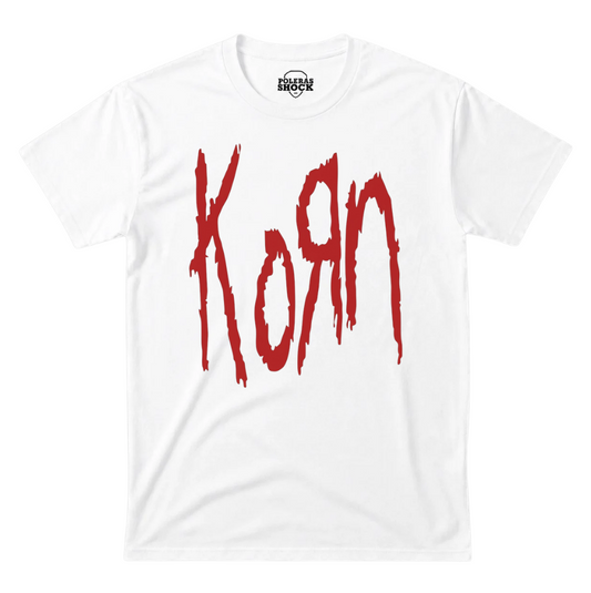 Korn Logo Rojo (Blanca)