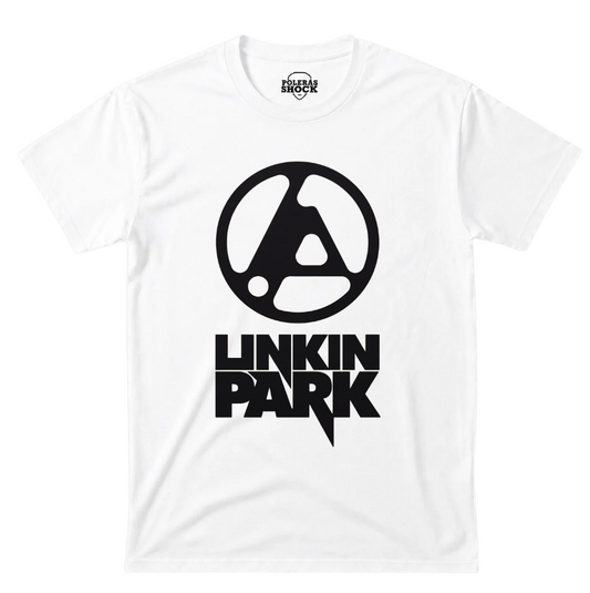 Polera MC Blanca Linkin Park Logo