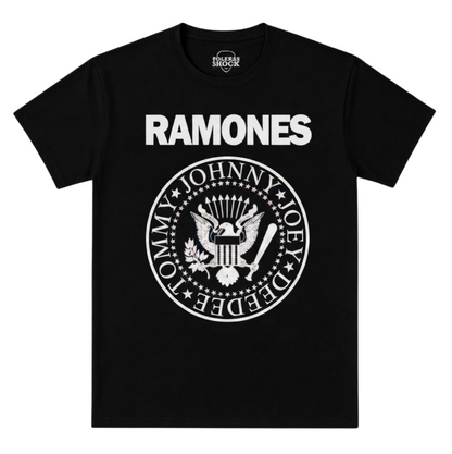Polera MC Negra The Ramones Logo