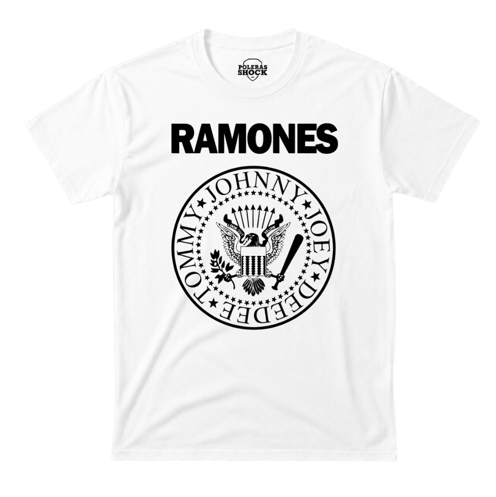 The Ramones Logo Negro (Blanca)