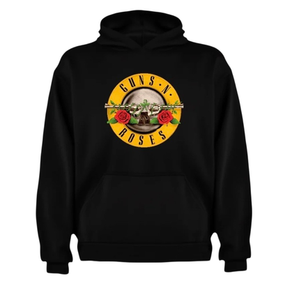 Poleron Canguro y Capucha Negro Guns N' Roses