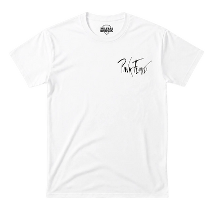 Polera MC Blanca Pink Floyd Logo Pecho