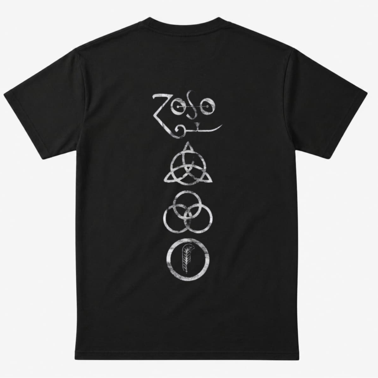 Polera Led Zeppelin Runas (Negra)