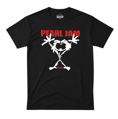 Polera MC Negra Pearl Jam