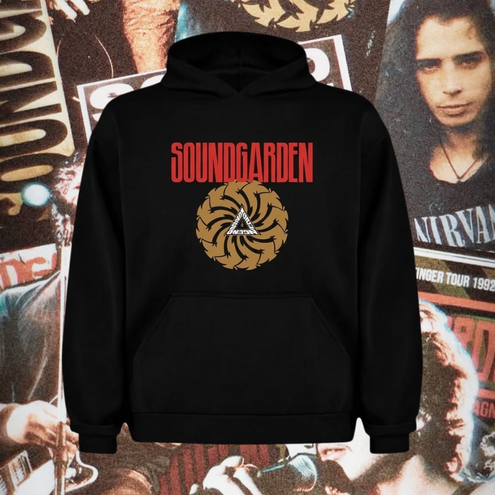 Polerón negro con capucha de Soundgarden, Black Hole Sun
