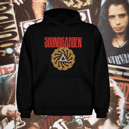 Polerón Soundgarden Black Hole Sun Negro con Capucha