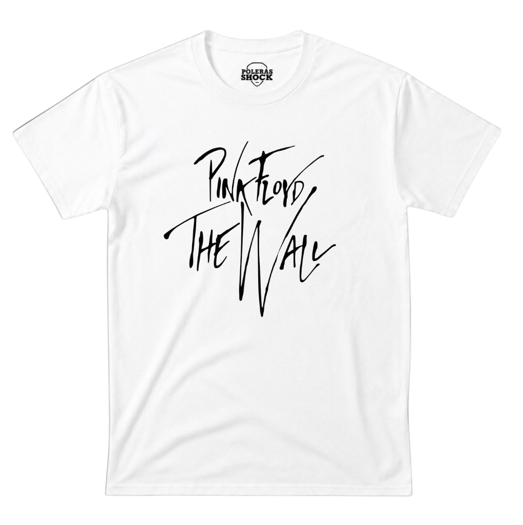 Polera MC Blanca Pink Floyd The Wall