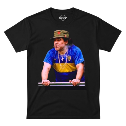 Polera MC Negra Maradona Color